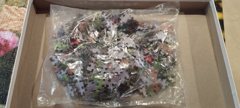Puzzle 2w1 Trefl 1000 + 500 elementów Psy Szczeniaki Nowe kompletne