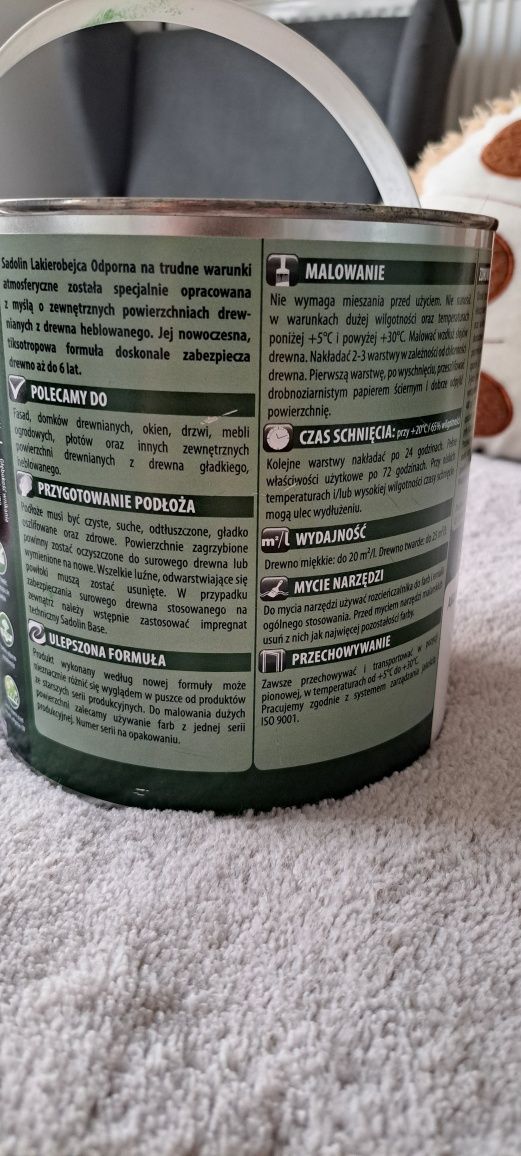 Farba na zewnątrz, kolor Ciemny Orzech