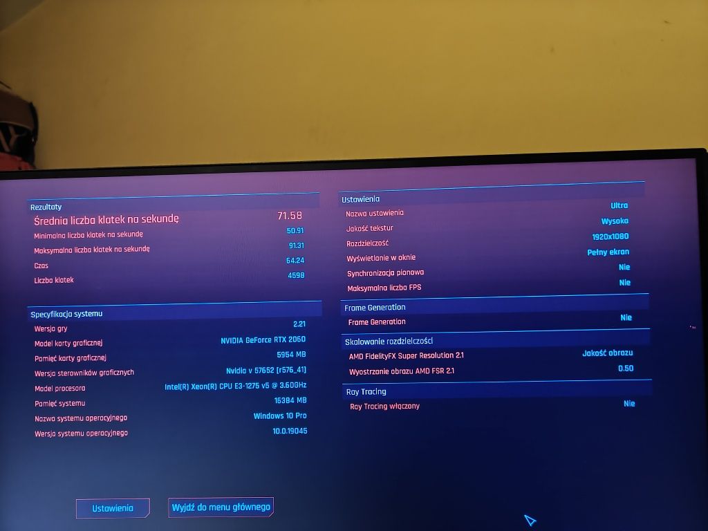 Komputer do gier i7 6gen, Nvidia RTX2060, 16gb ddr4, SSD, Windows 11