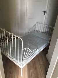 Łóżko dla dziewczynki Ikea MINNEN z materacem