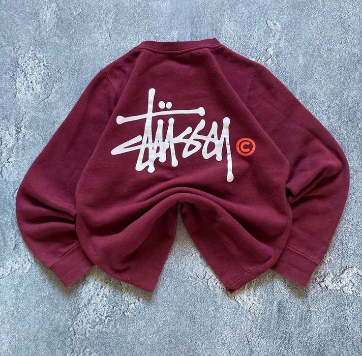 stussy sweatshirt vintage