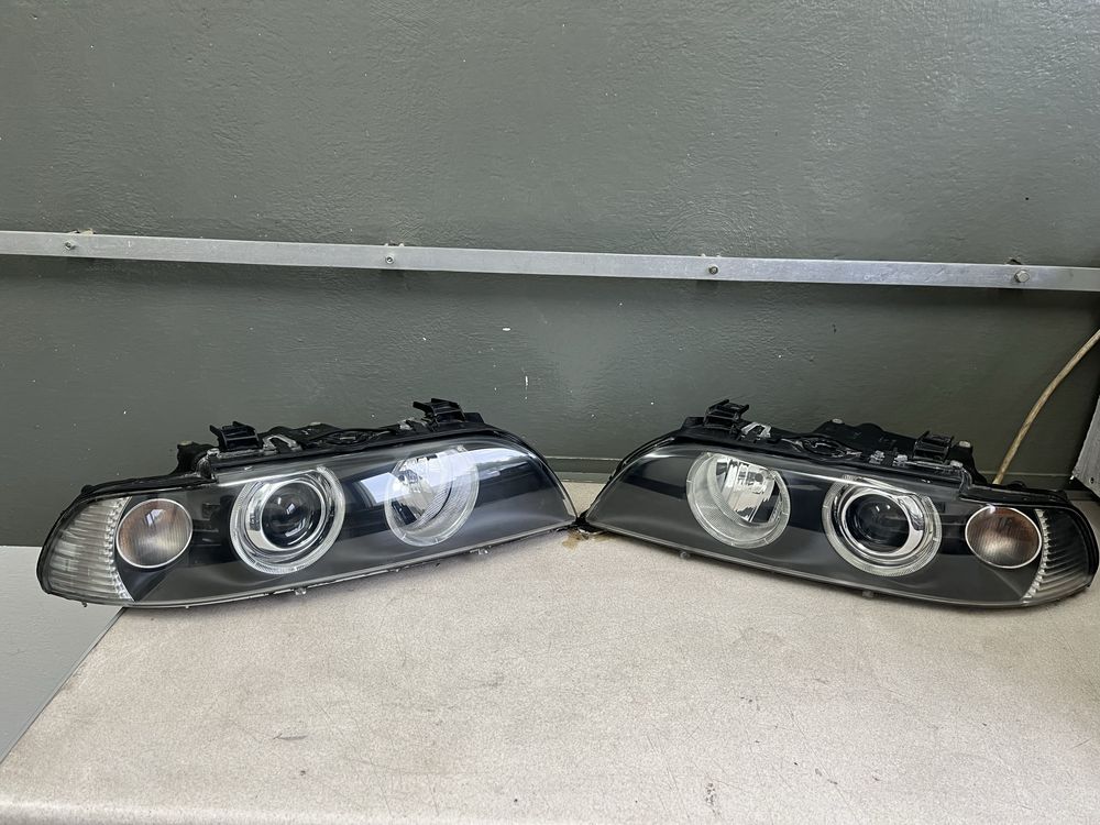 Bmw e39 M5 lampy lift Hella bi led xenon i h7 komplet reflektory biled