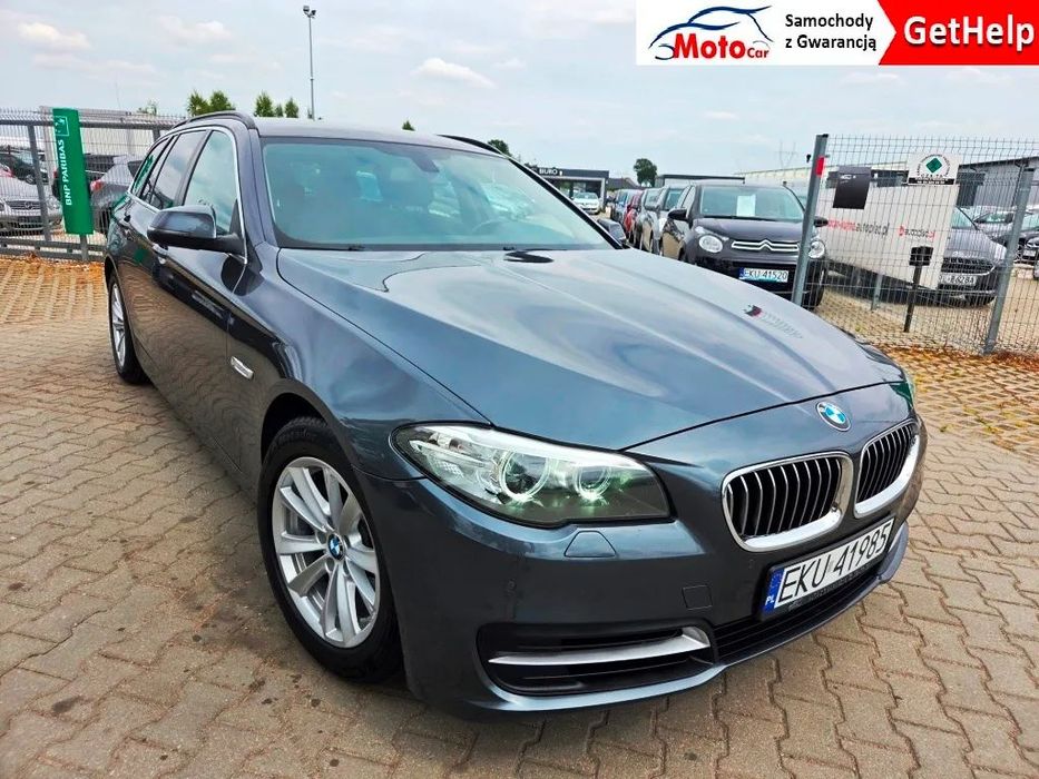 BMW Seria 5 518d* 200tys.km-Serwis ASO* Skóra* Navi* Alu* Grzane fotele* Gwarancja