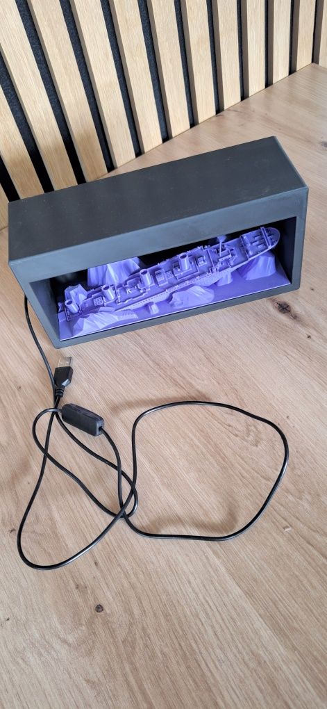 Lampka druk 3D tytanic