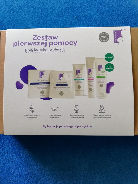 Zestaw multi mam dla matki karmiącej lanolina kompresy Multi-Mam