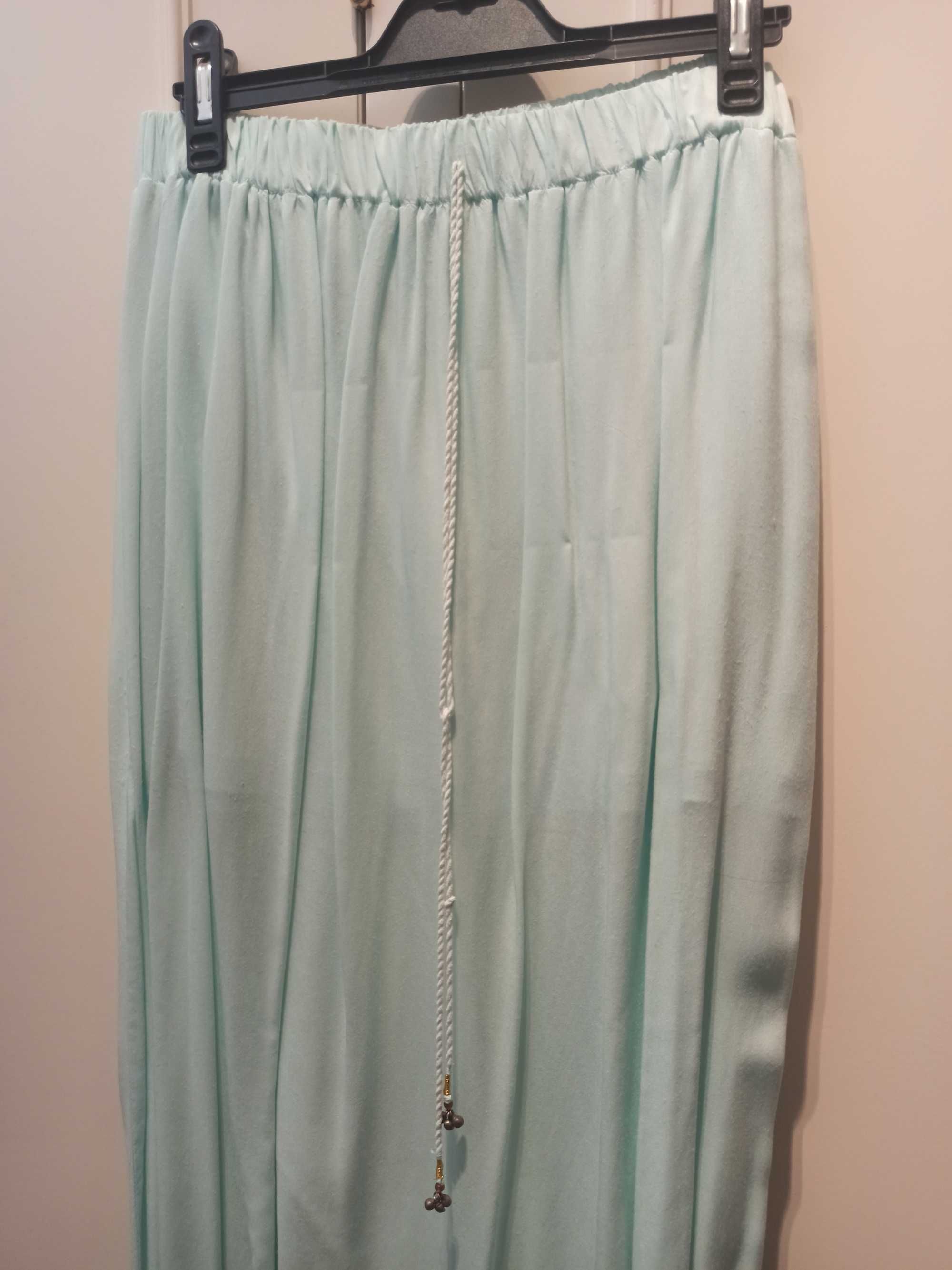 Saia comprida azul claro Bershka
