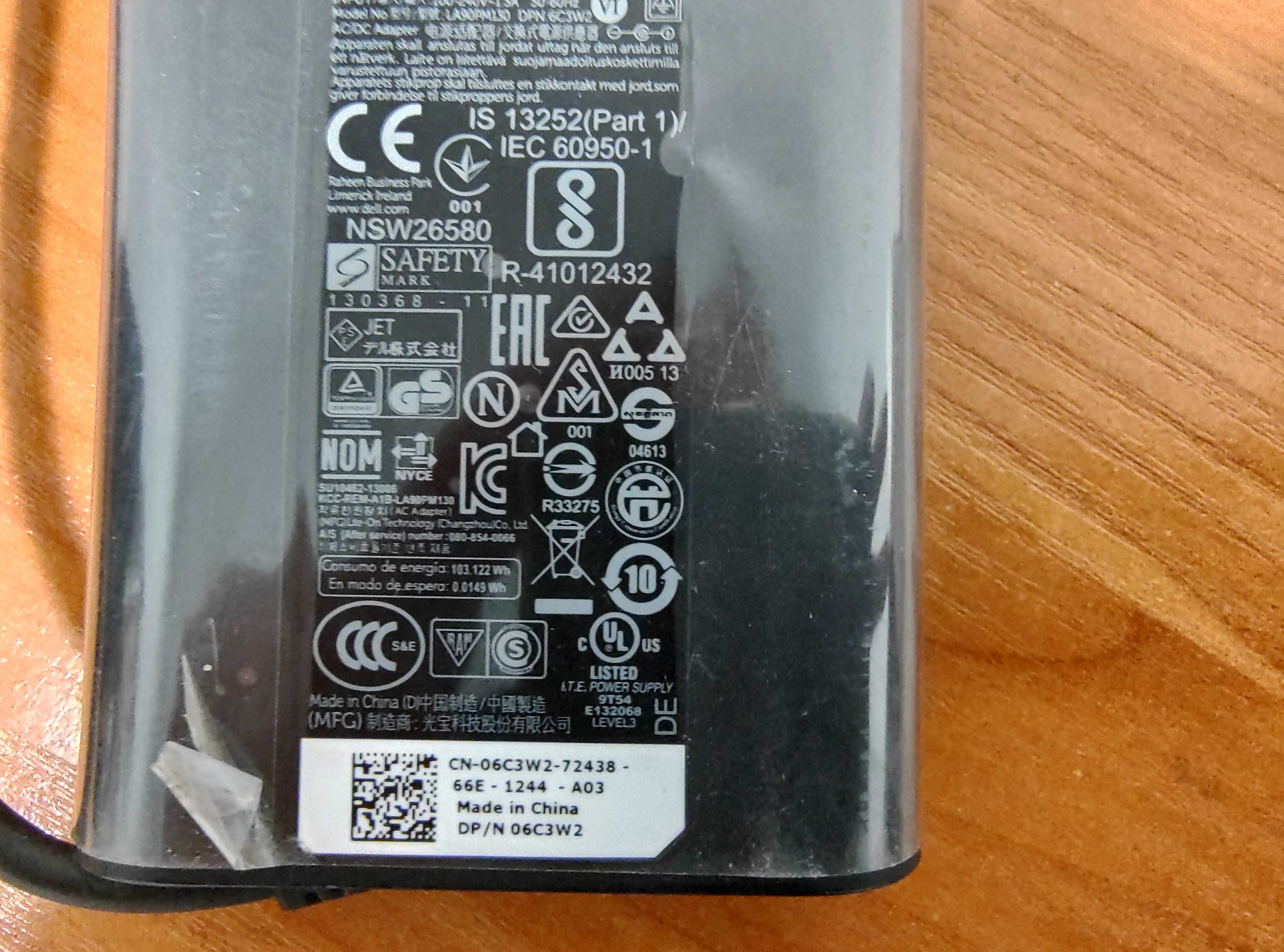 Zasilacz Dell Latitude 5510 90 W 6C3W2