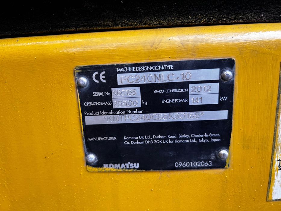 Koparka Komatsu PC 240 NLC-10 System UNICONTROL