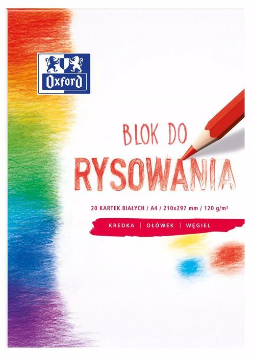 Blok Rysowania Oxford A4 20k 120g Biały