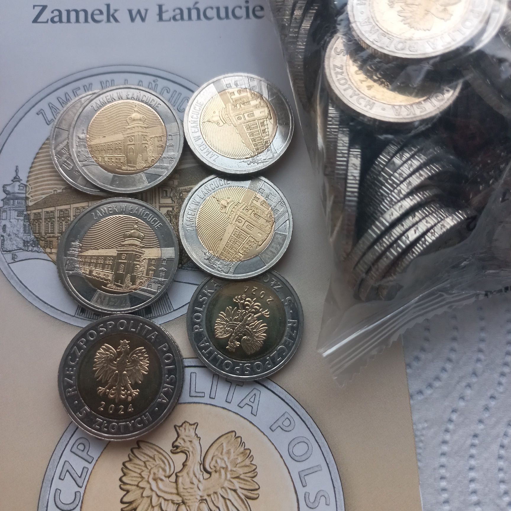 5zł okolicznościowe 2024r   Zamek w Łańcucie Nowość!!!