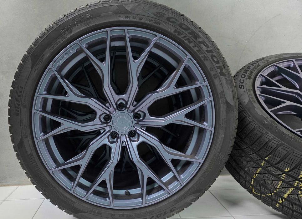 JAK NOWE Kola zimowe 21 cali Concaver CVR1 na Pirelli Scorpion Winter