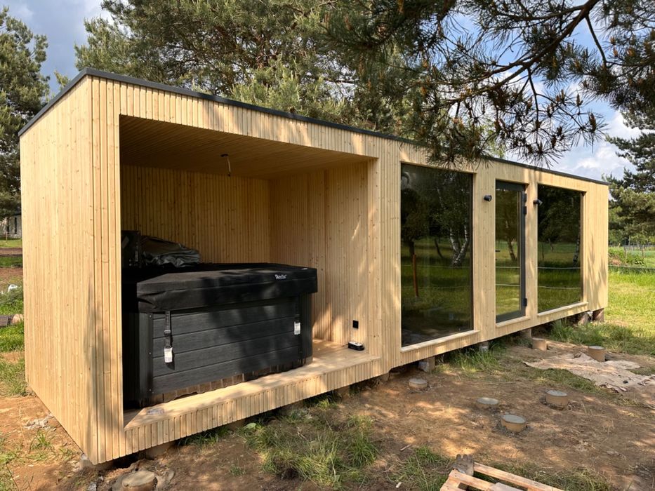 SAUNA OGRODOWA z opcją jacuzzi