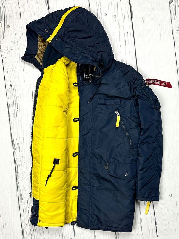 Alpha Industries Pps N3b Nylonowa Zimowa Kurtka Parka Męska Logowana r