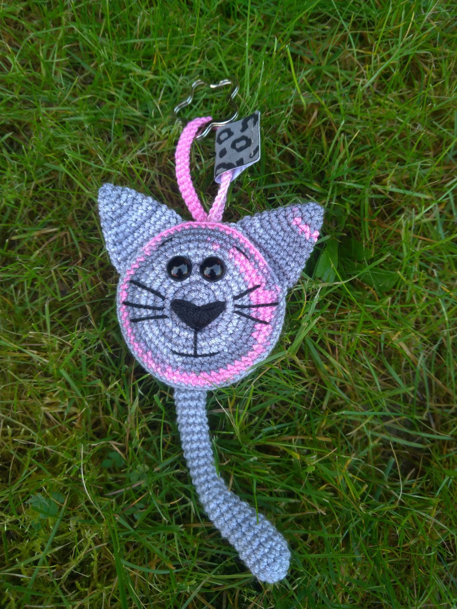 Brelok, zawieszka, handmade , amigurumi, kot, kotek