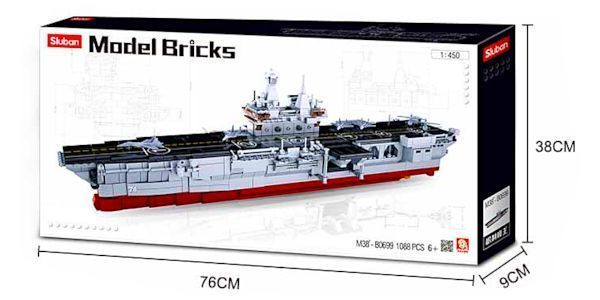 Klocki Okręt Desantowy Statek Lotniskowiec Kearsarge komp. LEGO