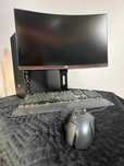Komputer do gier i nauki Ryzen 5, RX 580, 16GB RAM zakrzywiony monitor