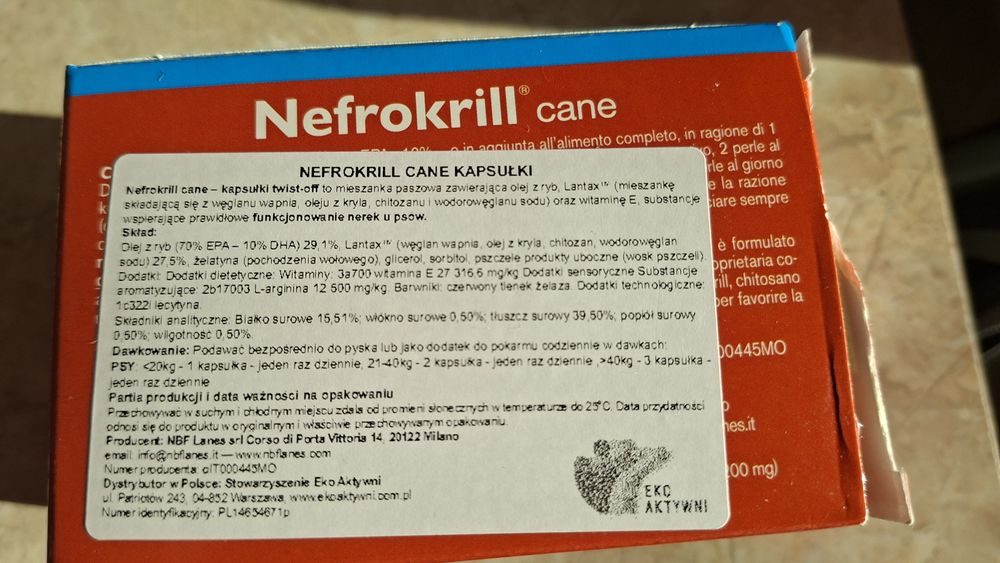 Nefrokrill cane 60 kaps.