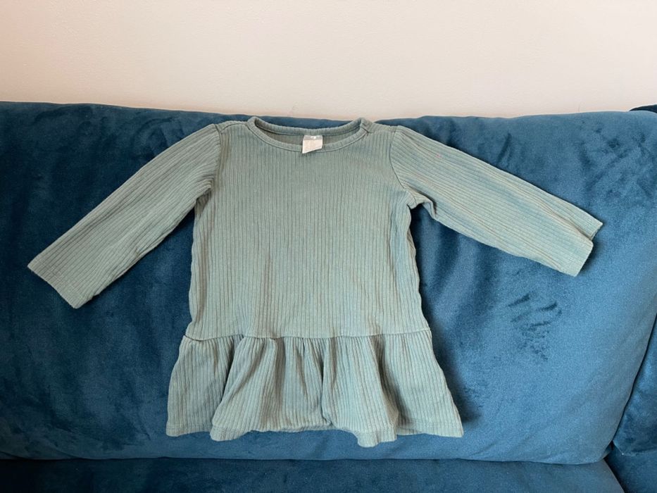 Sukieneczka H&M butelkowa zielen