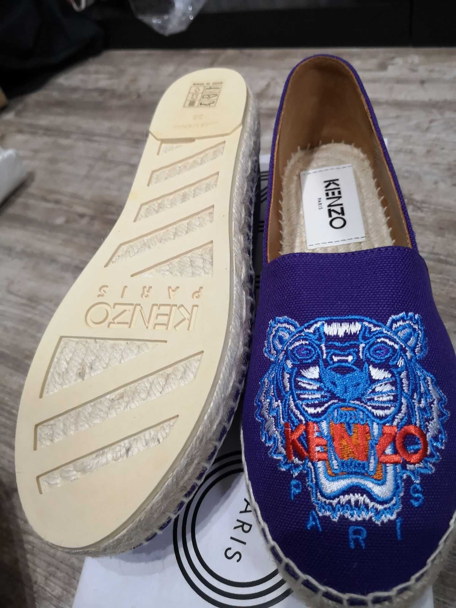 Kenzo tiger espadryle tygrys NOWE karton