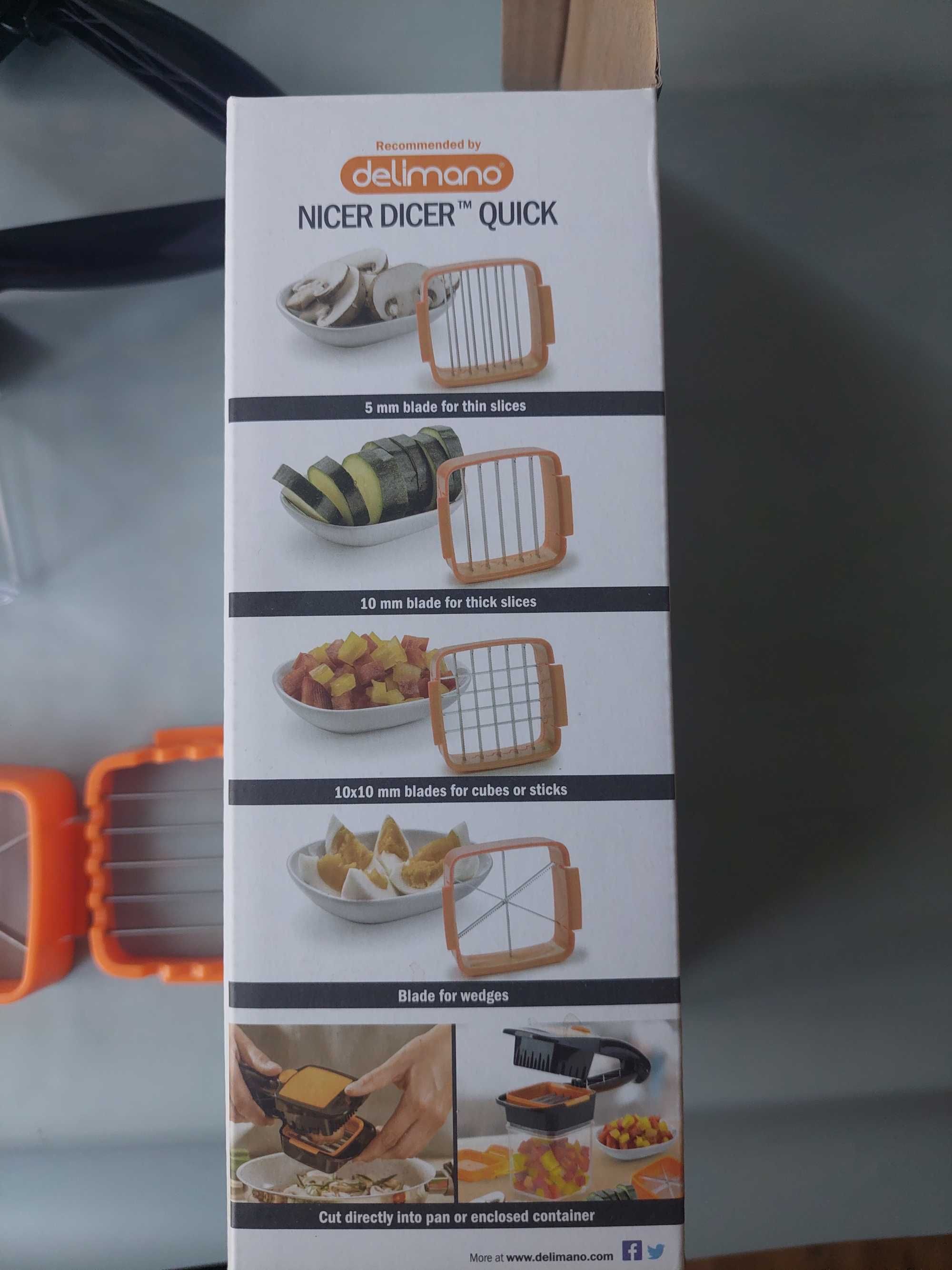 Овочерізка Nicer Dicer quick, подрібнювач, мультислайсер