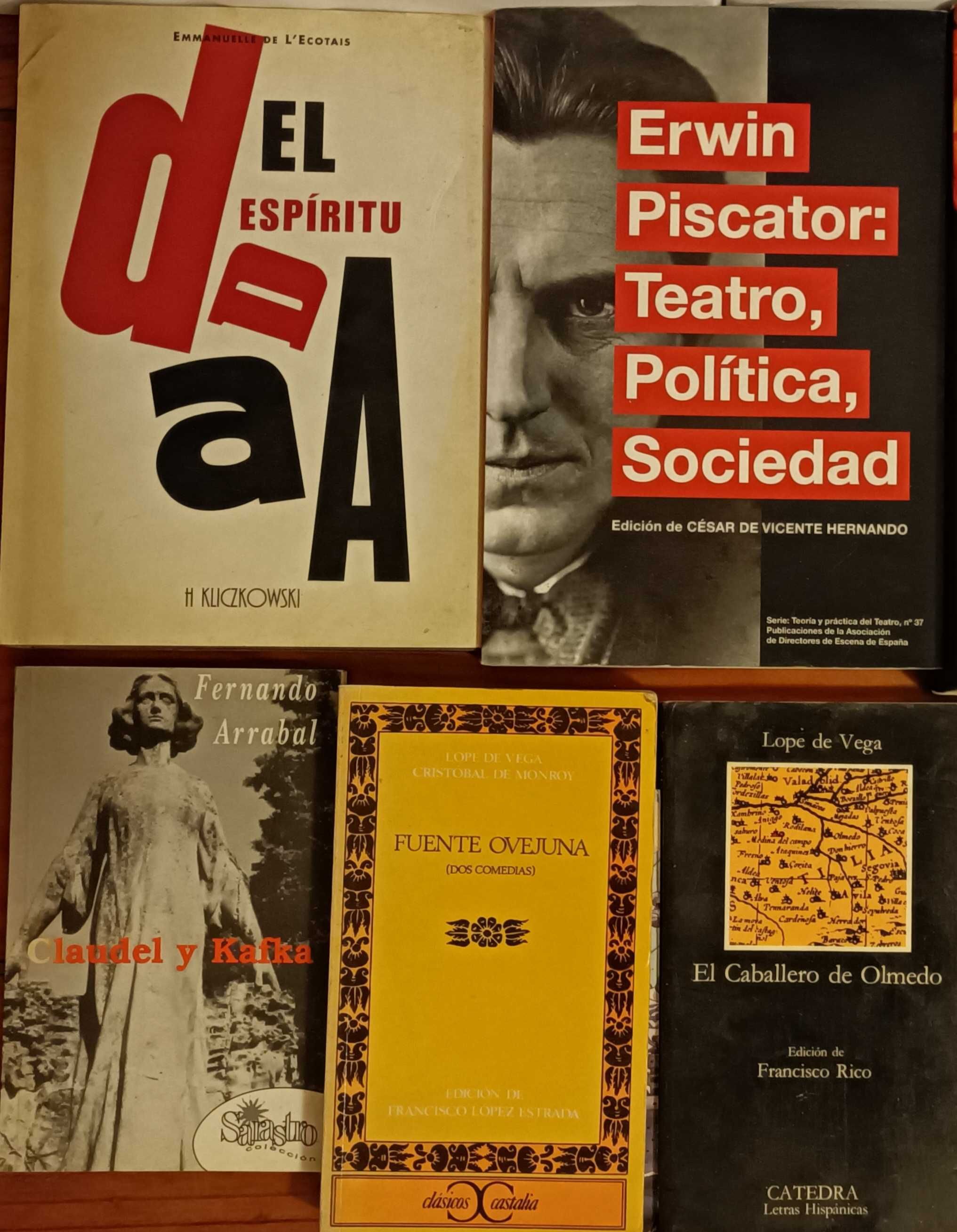 Livros em italiano e castelhano