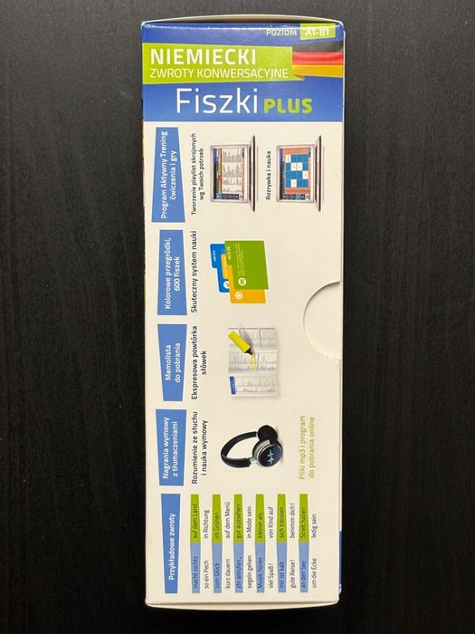 Fiszki Plus Niemiecki Zwroty Konwersacyjne poziom A1 B1