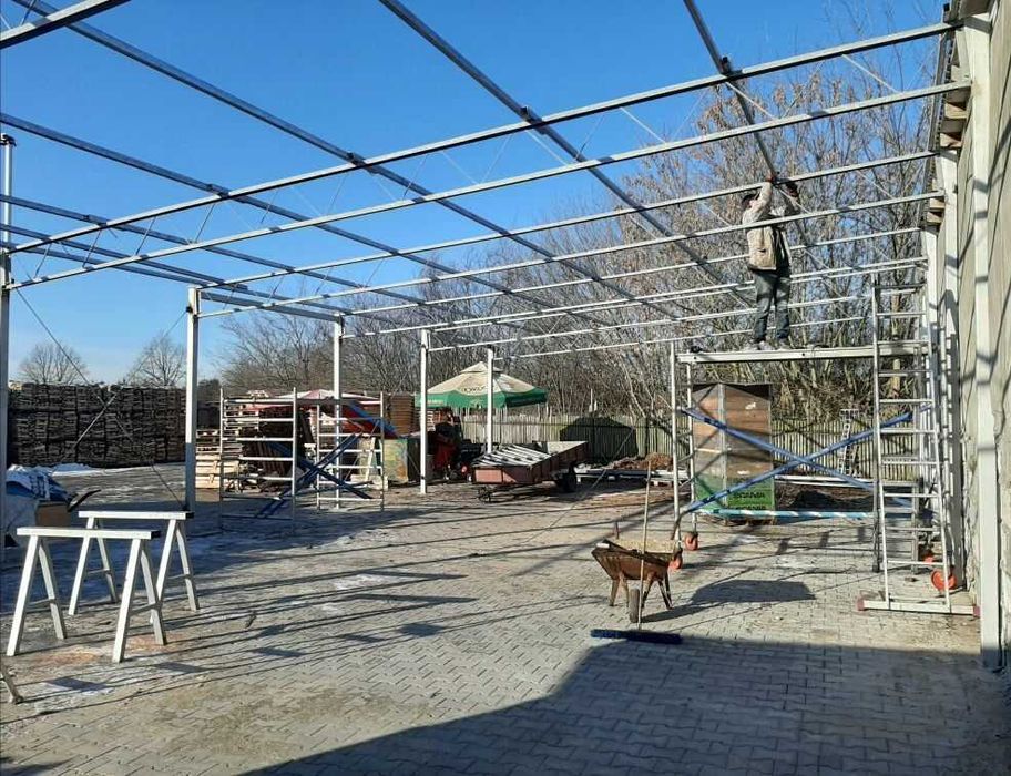 Kratownice dzwigar konstrukcje dachowe ocynkowane na dach wiaty garaż