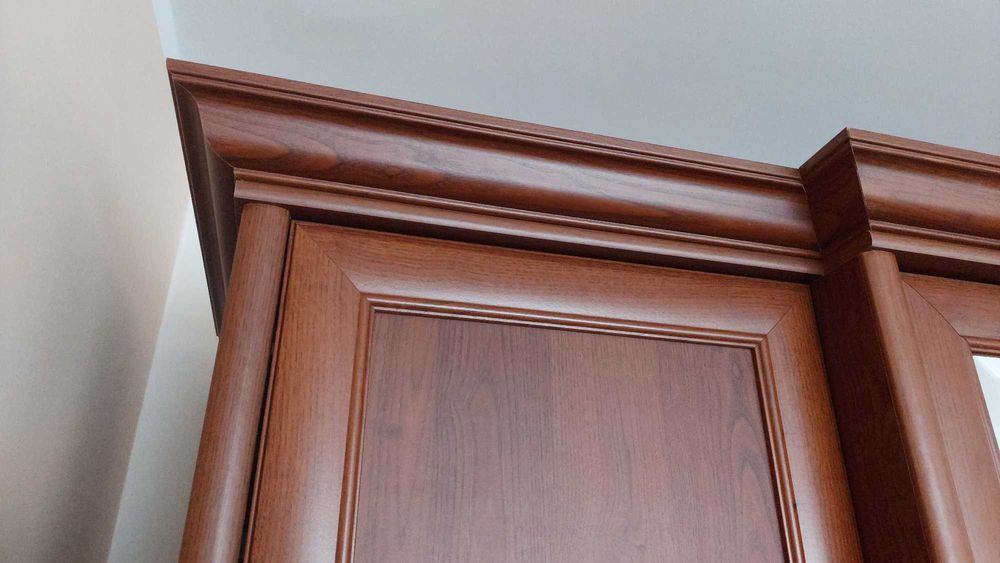 Szafa sześciodrzwiowa Kent z lustrem i szufladami kasztan BRW