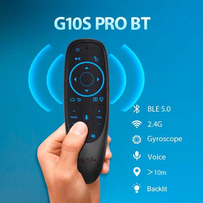 Air Mouse G10S Pro BT - аэропульт, гироскоп подсветка микрофон блютуз