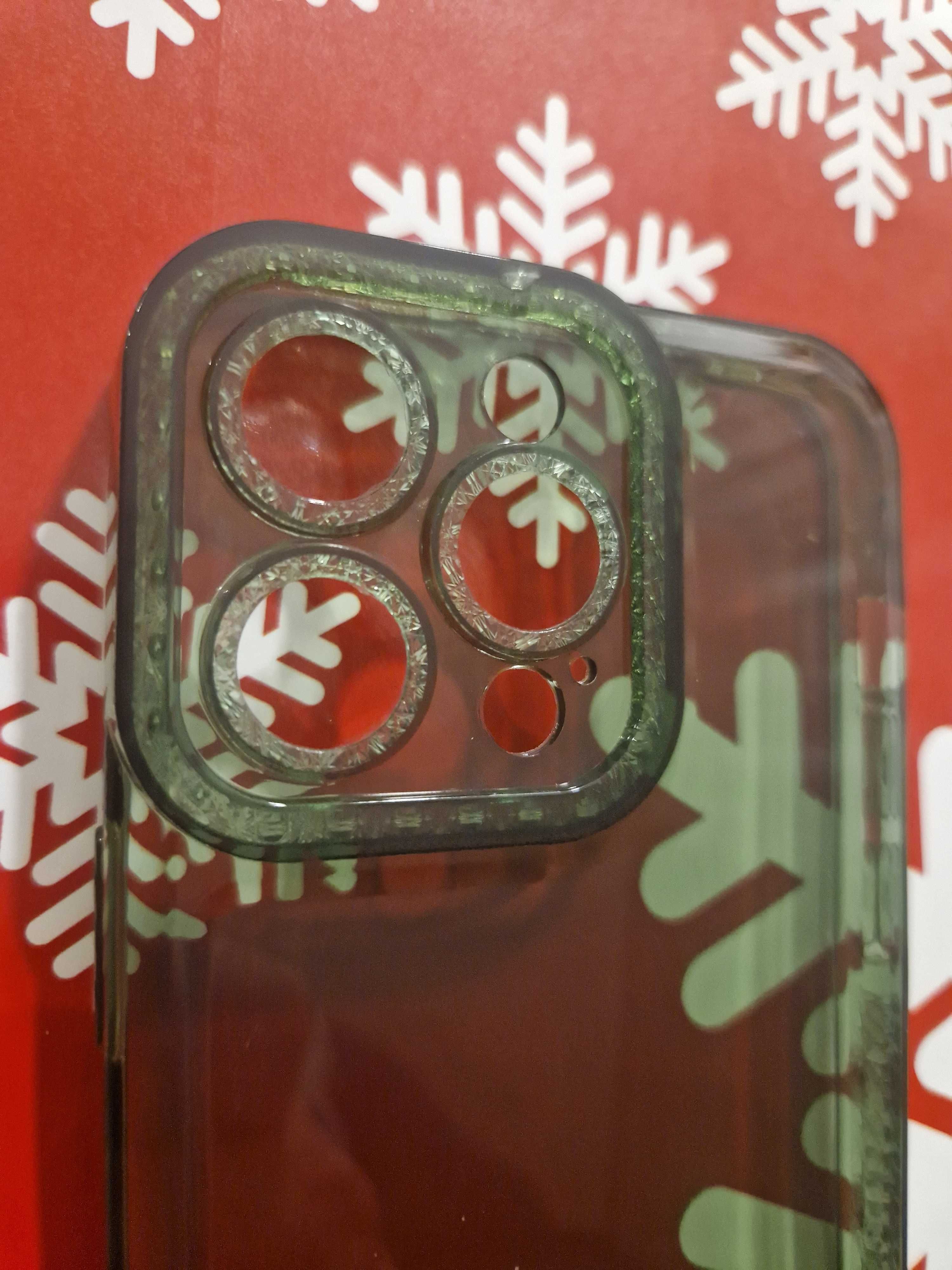 Crystal Diamond 2mm Case do Iphone 14 Pro Max czarny lub zielony