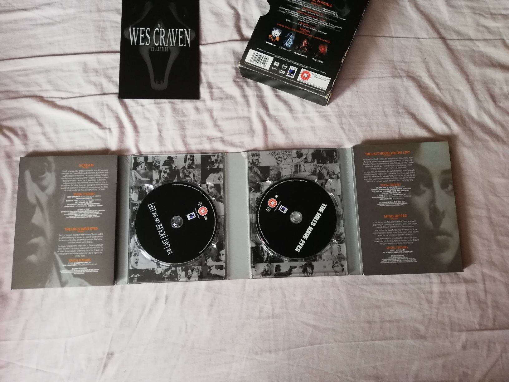 Wes Craven - edição de coleccionador em dvd, 5 discos (portes grátis)