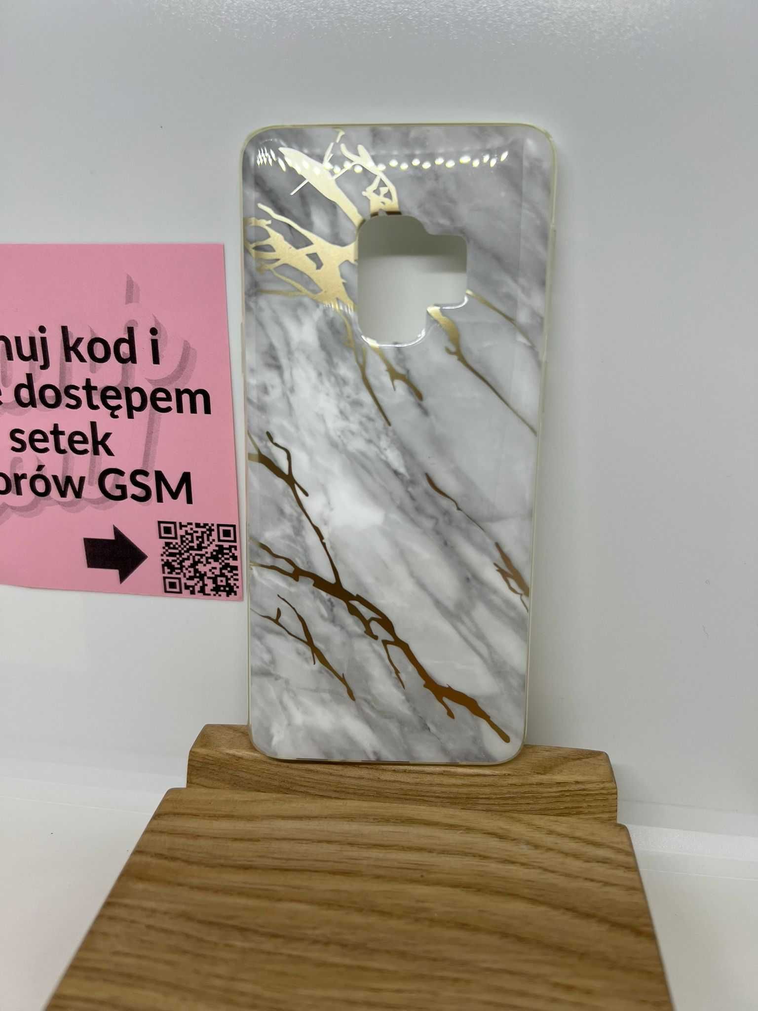 Etui Case ESR Marble do Samsung S9 - Białe, Elastyczne, Oryginalne