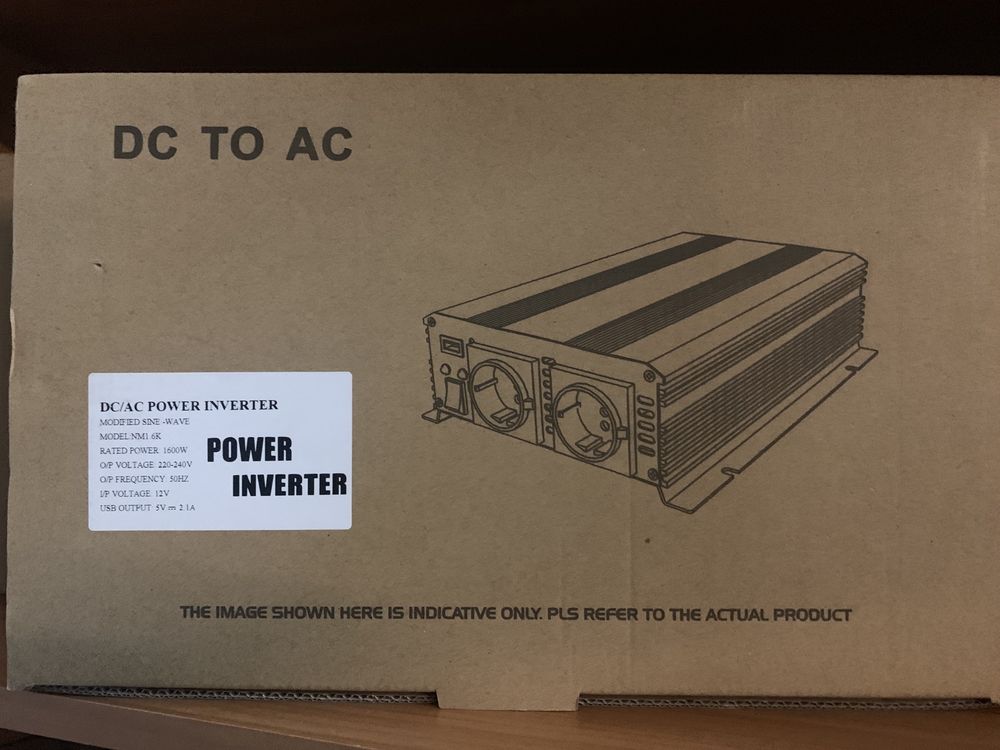 Інвертор напруги з модифікованою синусоїдою, 3200W, 12/220V - 1600W