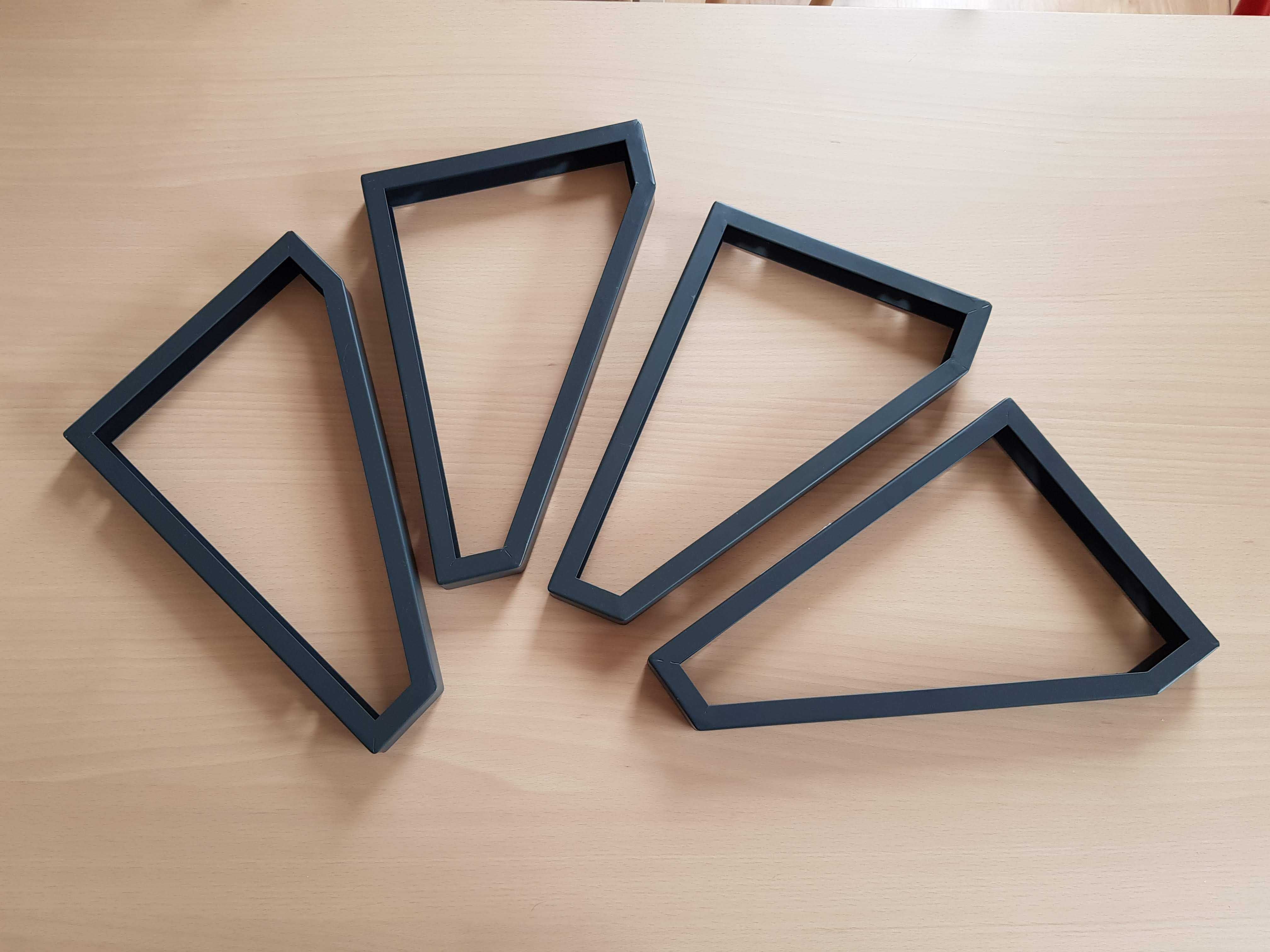 Ikea Ekby Lerberg 4szt. czarny wsporniki do półek loft wspornik półka