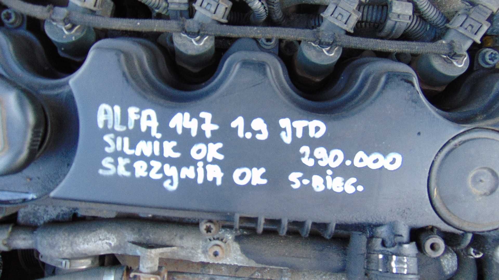 Mar55 Silnik 1.9JTD alfa romeo 147 156 stilo wysyłka części gwarancja