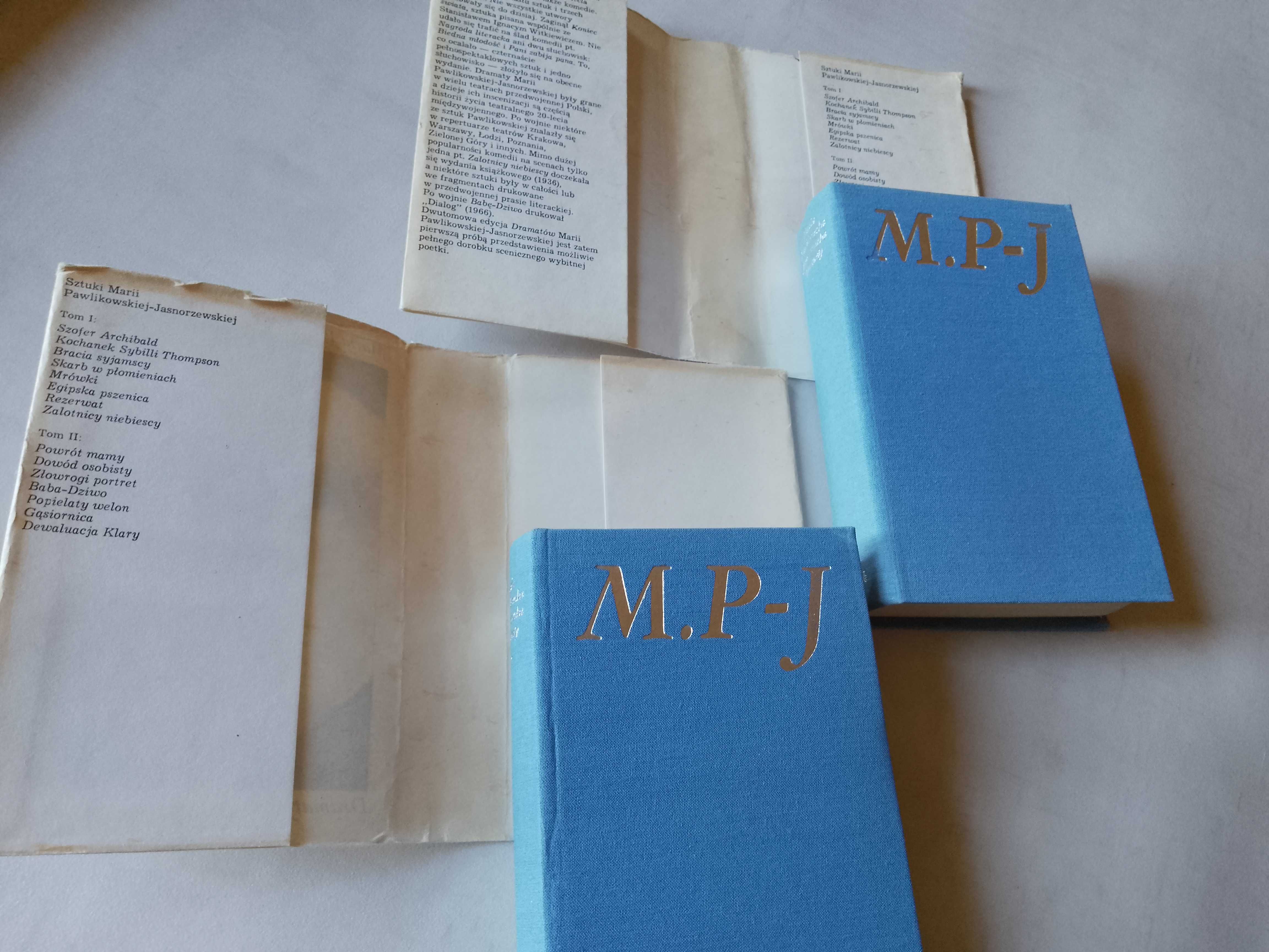 M. Pawlikowska - Jasnorzewska "Dramaty" t. 1, 2, 1986