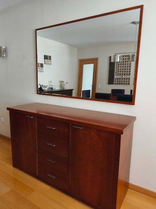 Sala completa em cerejeira maciça - Excelente estado