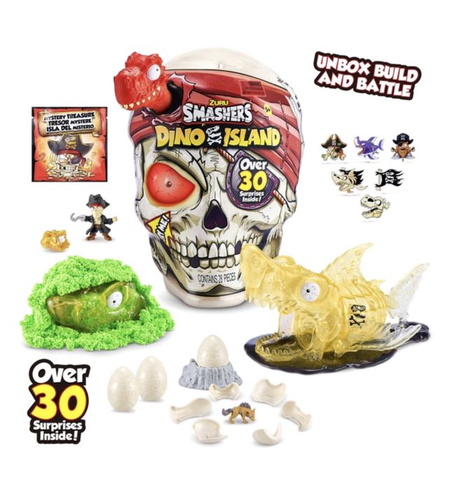 Набор сюрприз Череп пирата с акулой Zuru Smashers Dino Island!
