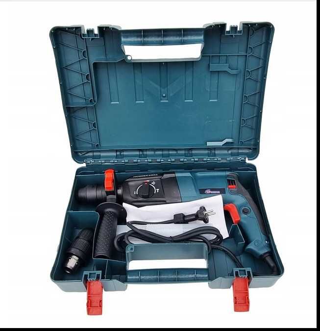 Młotowiertarka Udarowa Wiertarka SDS+ Elektromet 3050W Zestaw