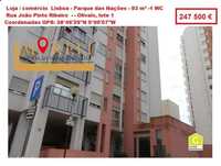 Loja 93 m² com WC -Lisboa- Parque das Nações -Olivais