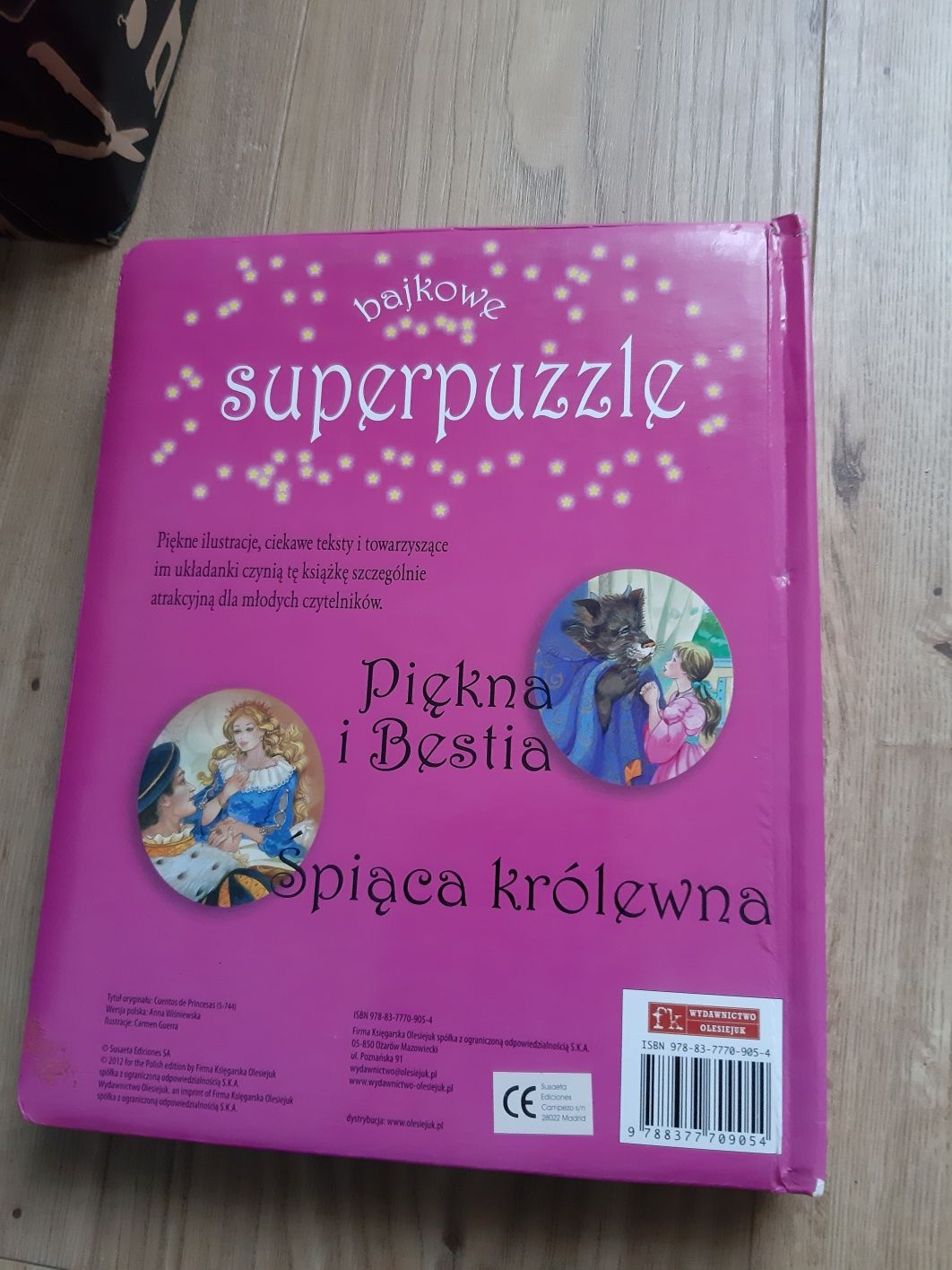 Piękne księżniczki książka puzzle 24puzzle x 7 ukladanek