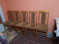 5 krzeseł z tapicerowaną wstawką