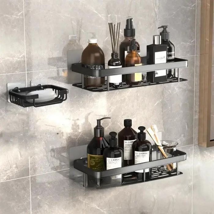 Органайзер в ванную на стену STORAGE RACK полка для принадлежностей