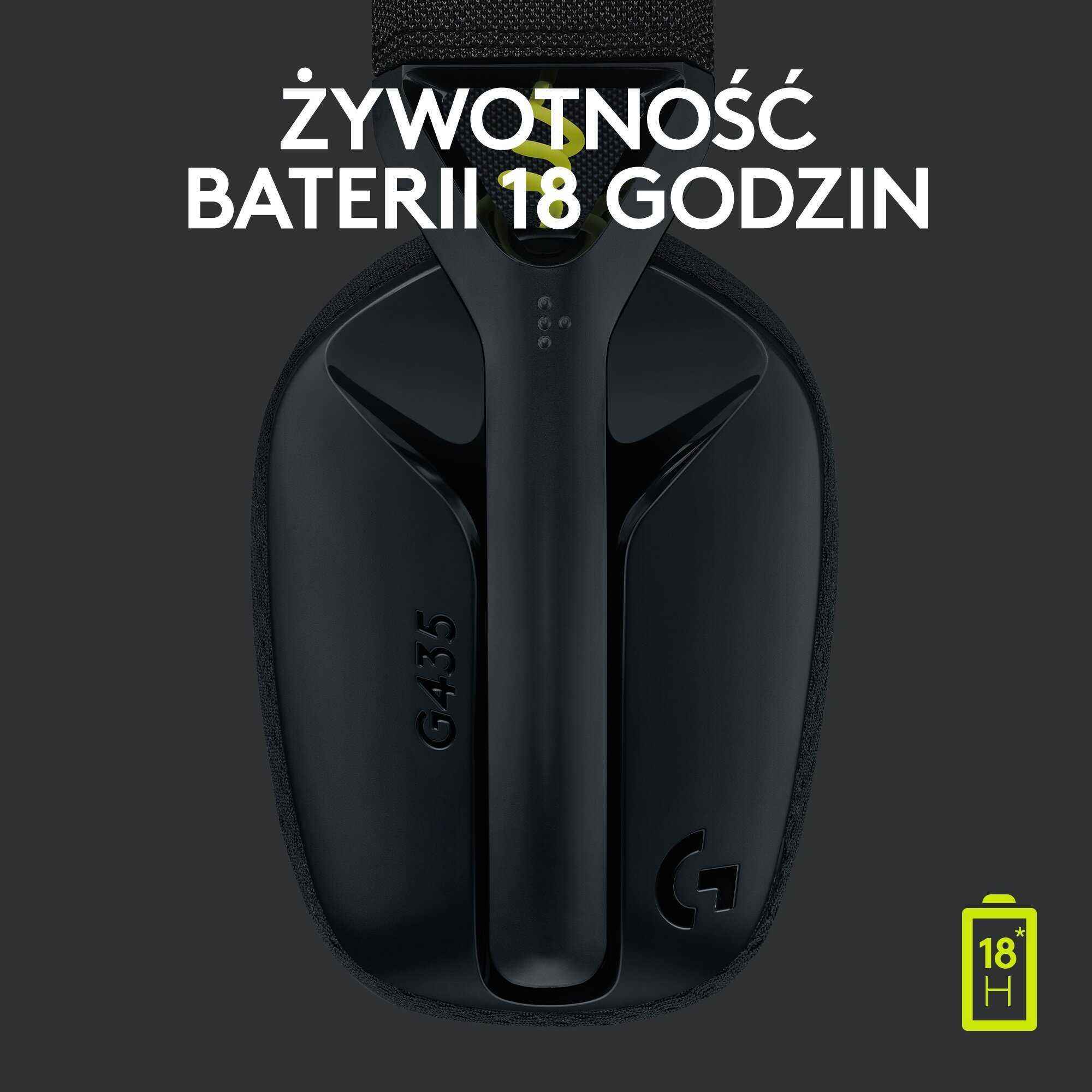 Logitech G435 Gamingowe słuchawki bezprzewodowe