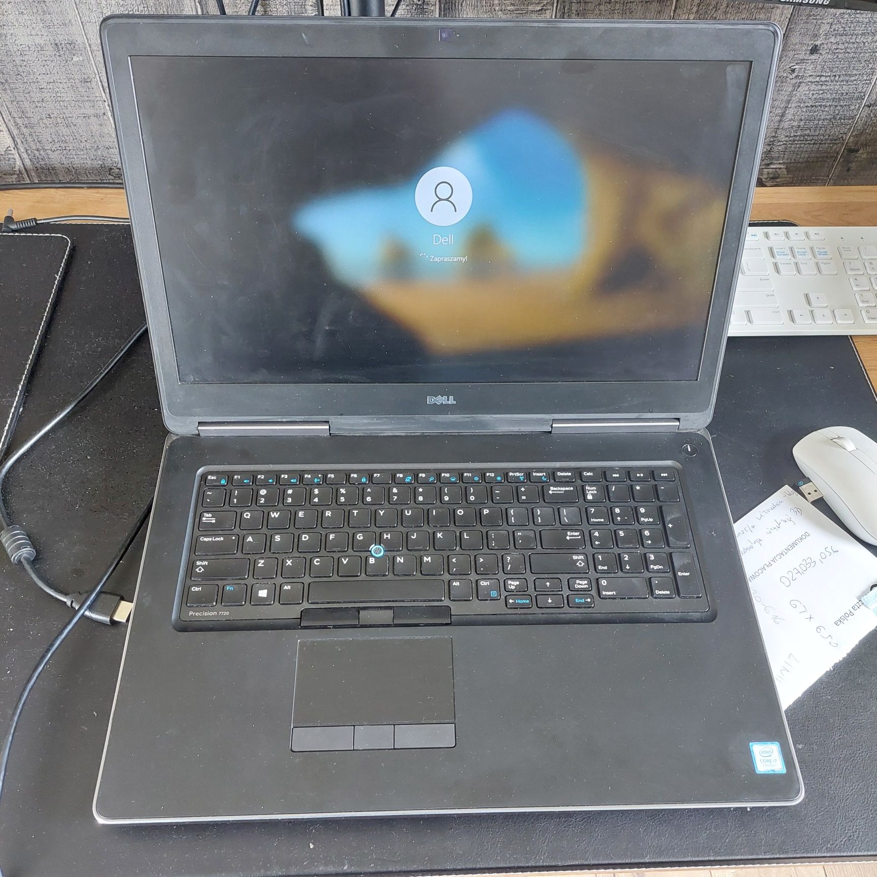 Dell Precision 7720 - mobilna stacja graficzna Quadro P3000 jak nowa