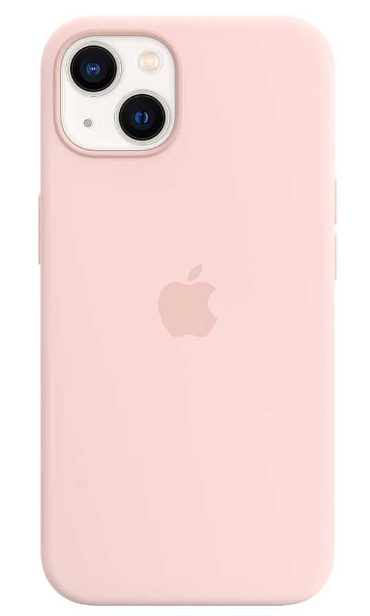 Capa em silicone com MagSafe para iPhone 13 Pro Max - Giz rosa