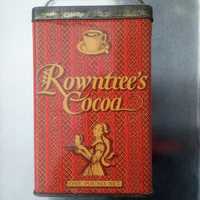 Stara angielska puszka. Rowentree's cocoa puszka  vintage