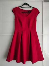 Czerwona sukienka koktajlowa Reserved r. 36