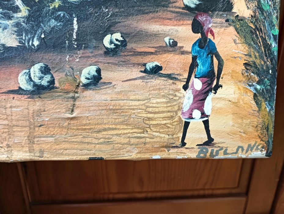 Tela paisagem africana