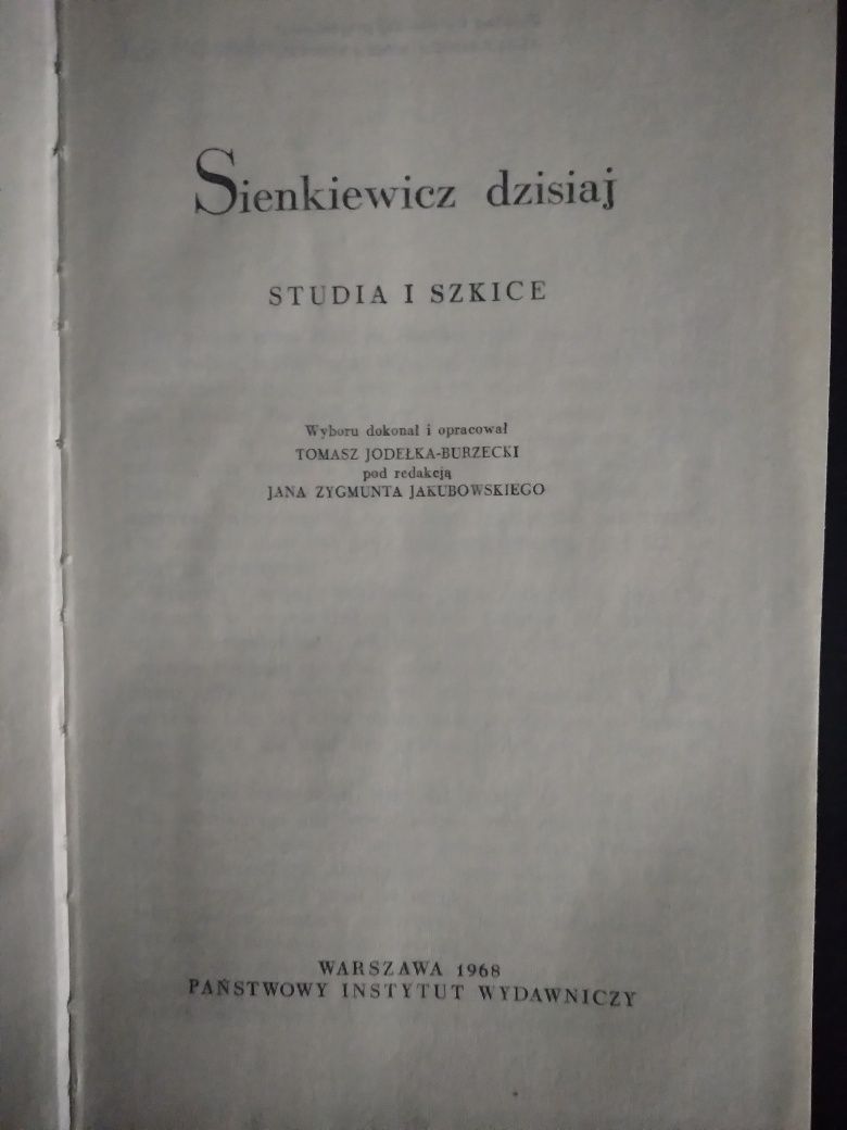 Sienkiewicz dzisiaj: studia i szkice